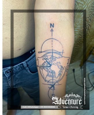 Geometric tattoo design Adventure Tattoo Ahmedabad